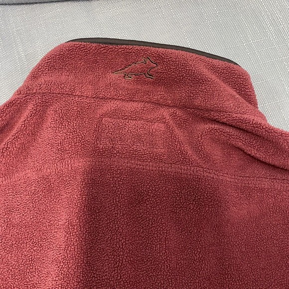 Horny Toad Men's Long Sleeve Burgundy  Fleece Pullover  Size Large - Picture 6 of 9